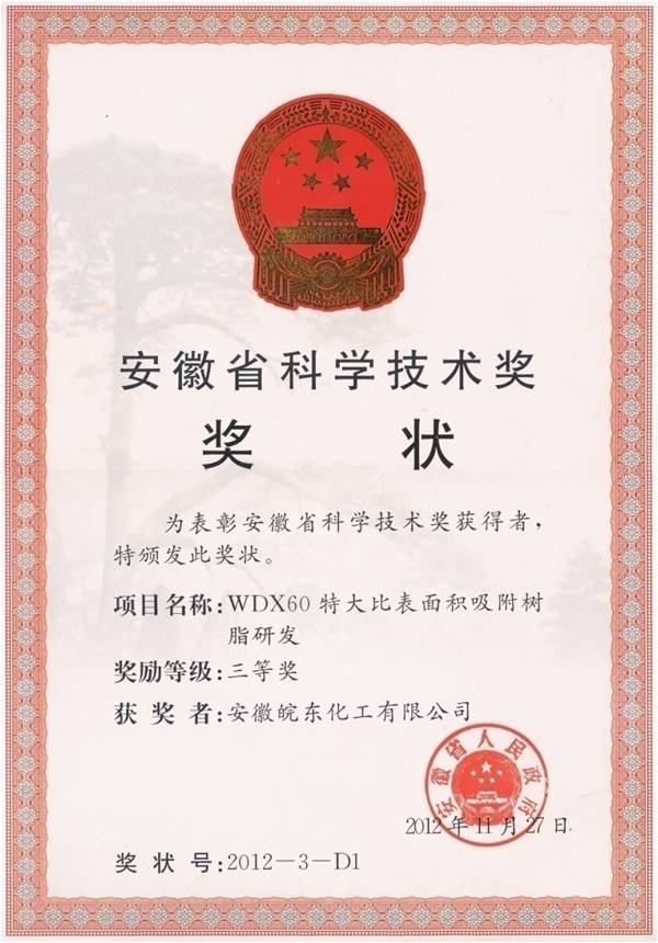 Anhui science and technology award