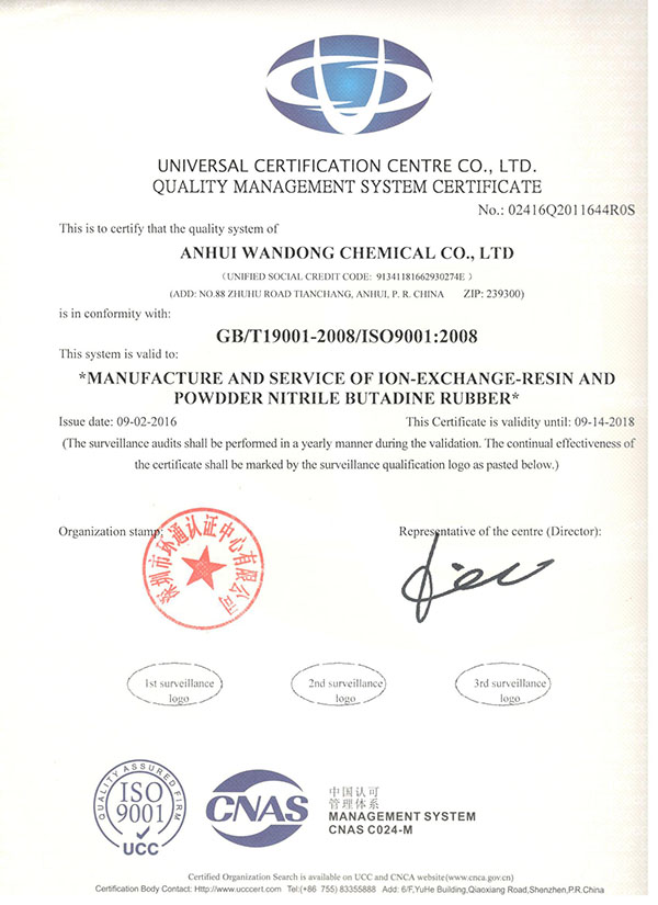 ISO9001 Quality Management System English